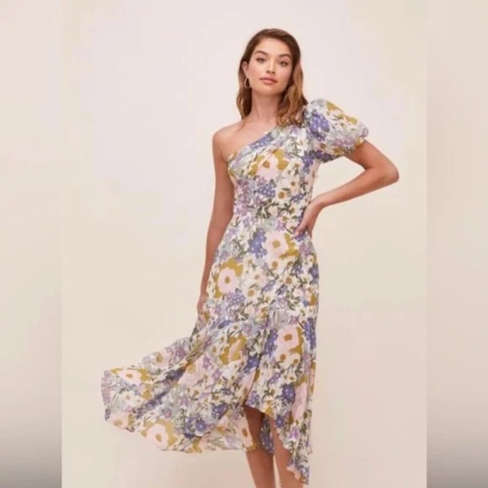 ASTR The Label Santorini Dress Clustered Retro Flowers